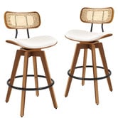 Hoxton Room 71cm Orfai Faux Leather Swivel Bar Stools