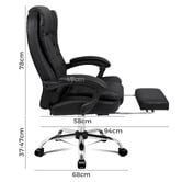 Hoxton Room Galini PU Leather Heated Massage Office Chair