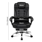 Hoxton Room Galini PU Leather Heated Massage Office Chair