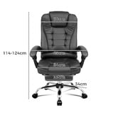 Hoxton Room Galini PU Leather Heated Massage Office Chair