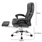 Hoxton Room Galini PU Leather Heated Massage Office Chair