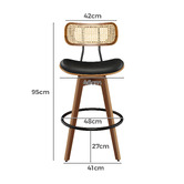 Hoxton Room 71cm Orfai Faux Leather Swivel Bar Stools