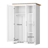 Hoxton Room Layton 3 Door Wardrobe