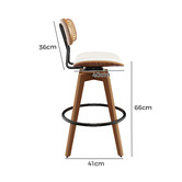 Hoxton Room 71cm Orfai Faux Leather Swivel Bar Stools