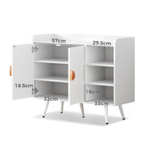 Hoxton Room Bexley Shoe Cabinet with Open Shelves