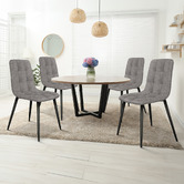 Hoxton Room Mira Chenille Dining Chairs
