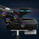 Hoxton Room Klinth Gaming &amp; Massage Chair with Footrest