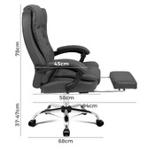 Hoxton Room Lincoln Faux Leather Executive Chair