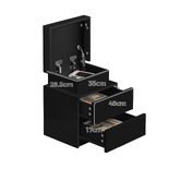 Hoxton Room Warren 2 Drawer LED Bedside Tables