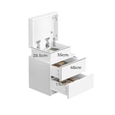 Hoxton Room Warren 2 Drawer LED Bedside Tables