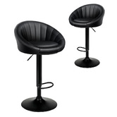 Hoxton Room Sylvester Faux Leather Adjustable Bar Stools