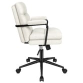 Hoxton Room Lewis Chenille Swivel Home Office Chair