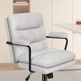 Hoxton Room Lewis Chenille Swivel Home Office Chair