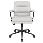 Hoxton Room Lewis Chenille Swivel Home Office Chair