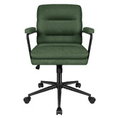 Hoxton Room Lewis Chenille Swivel Home Office Chair