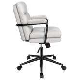 Hoxton Room Lewis Chenille Swivel Home Office Chair
