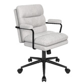 Hoxton Room Lewis Chenille Swivel Home Office Chair