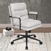 Hoxton Room Lewis Chenille Swivel Home Office Chair