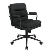 Hoxton Room Lewis Linen Swivel Home Office Chair