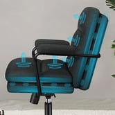 Hoxton Room Lewis Linen Swivel Home Office Chair