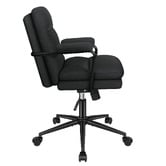 Hoxton Room Lewis Linen Swivel Home Office Chair