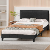 Hoxton Room Black Kyle Upholstered Bed