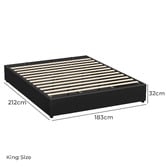 Hoxton Room Tiago Faux Leather Gas Lift Bed Base
