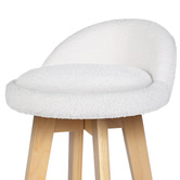 Hoxton Room 74cm Sofie Boucle Swivel Bar Stools