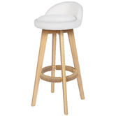 Hoxton Room 74cm Sofie Boucle Swivel Bar Stools