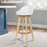 Hoxton Room 74cm Sofie Boucle Swivel Bar Stools