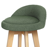 Hoxton Room 74cm Sofie Boucle Swivel Bar Stools