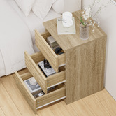 Hoxton Room Regal 3 Drawer Bedside Table