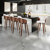 Hoxton Room 66cm Amore Boucle Swivel Bar Stools