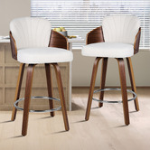 Hoxton Room 66cm Amore Boucle Swivel Bar Stools