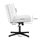 Hoxton Room 2 Piece Gregorie Faux Leather Office Chair &amp; Ottoman Set
