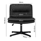 Hoxton Room 2 Piece Gregorie Upholstered Office Chair &amp; Ottoman Set
