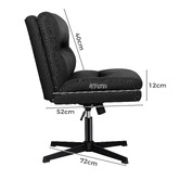 Hoxton Room 2 Piece Gregorie Upholstered Office Chair &amp; Ottoman Set