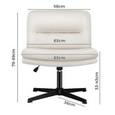 Hoxton Room 2 Piece Gregorie Velvet Office Chair &amp; Ottoman Set