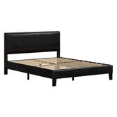 Hoxton Room Black Kyle Faux Leather Bed