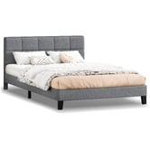 Hoxton Room Grey Cassandra Upholstered Bed