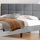Hoxton Room Grey Cassandra Upholstered Bed