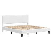 Hoxton Room White Kyle Faux Leather Bed