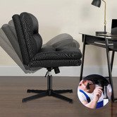 Hoxton Room 2 Piece Gregorie Upholstered Office Chair &amp; Ottoman Set