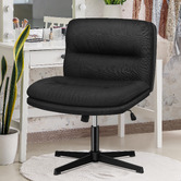 Hoxton Room 2 Piece Gregorie Upholstered Office Chair &amp; Ottoman Set