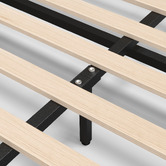 Hoxton Room White Tiago Faux Leather Gas Lift Bed Base