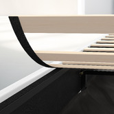 Hoxton Room White Tiago Faux Leather Gas Lift Bed Base