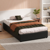 Hoxton Room Tiago Faux Leather Gas Lift Bed Base