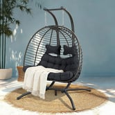 Hoxton Room Veejay 2 Seater Outdoor Hanging Egg Chair