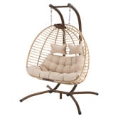 Hoxton Room Veejay 2 Seater Outdoor Hanging Egg Chair