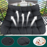 Hoxton Room Veejay 2 Seater Outdoor Hanging Egg Chair